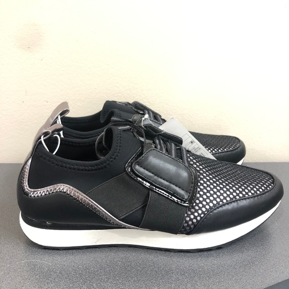 Women's Deena Lace Up Sneakers - A New Day™ Black - Picture 2 of 4